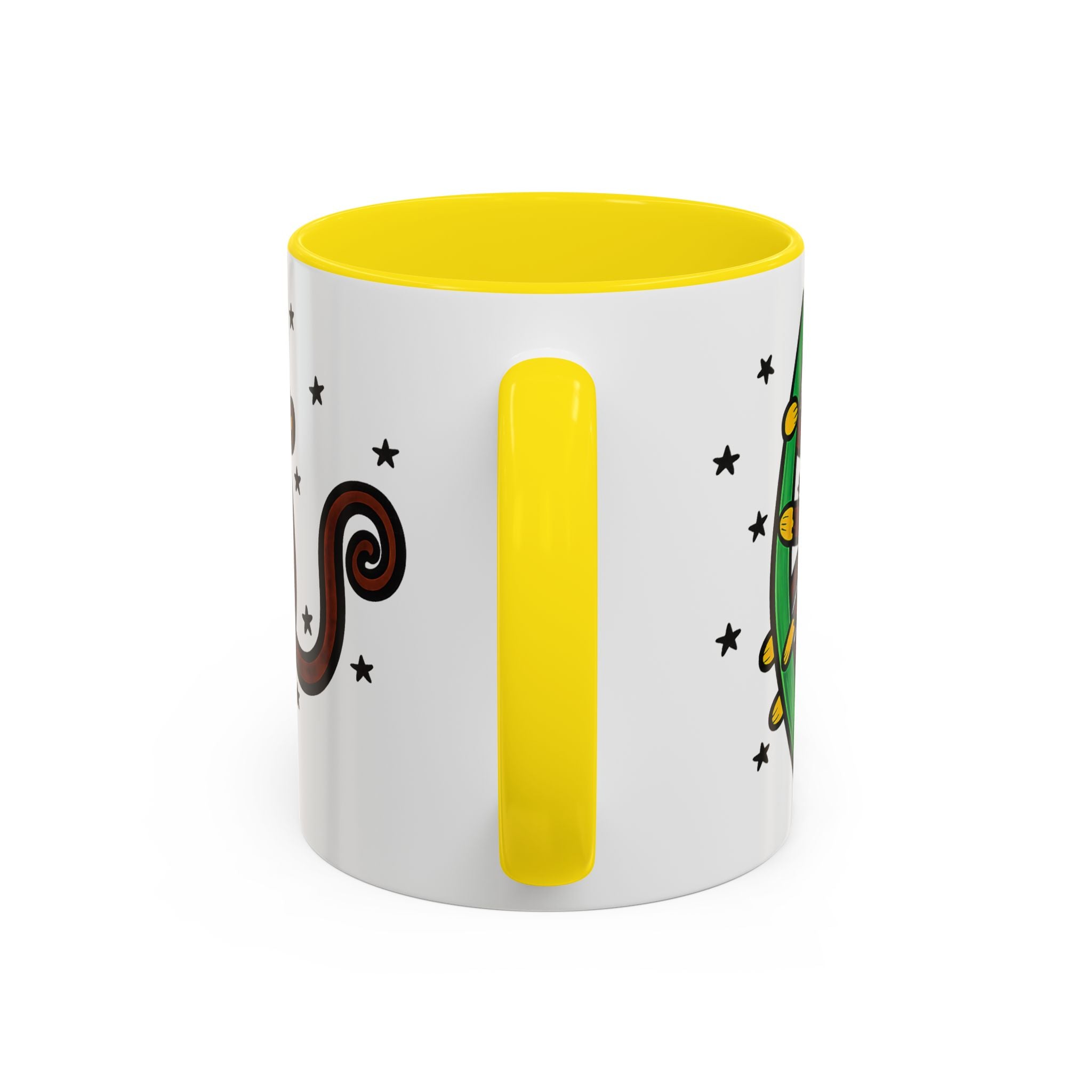 Hand-Drawn Playful Monkey on Vine Coffee Mug | Accent Mug 11oz 15oz