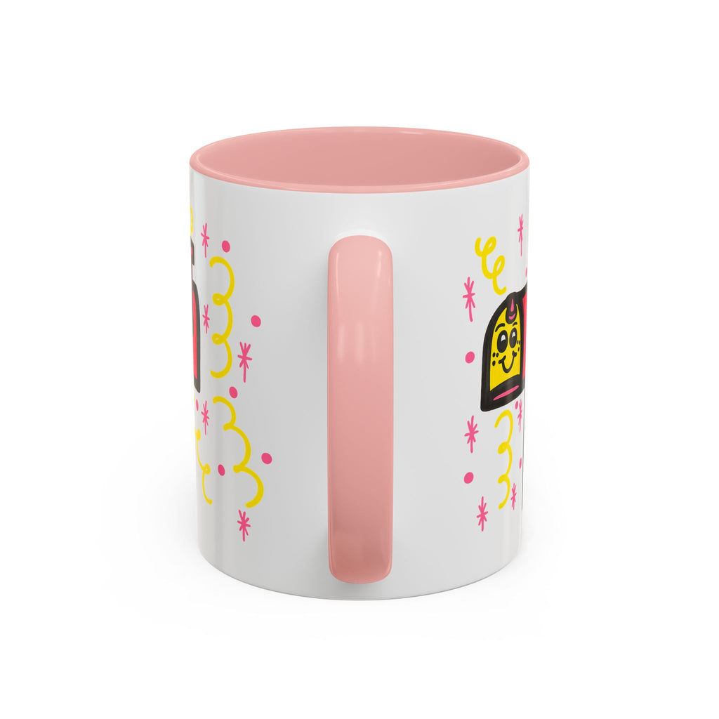Hand-Drawn Cute Smiling Mailbox Mug | Accent Coffee Mug