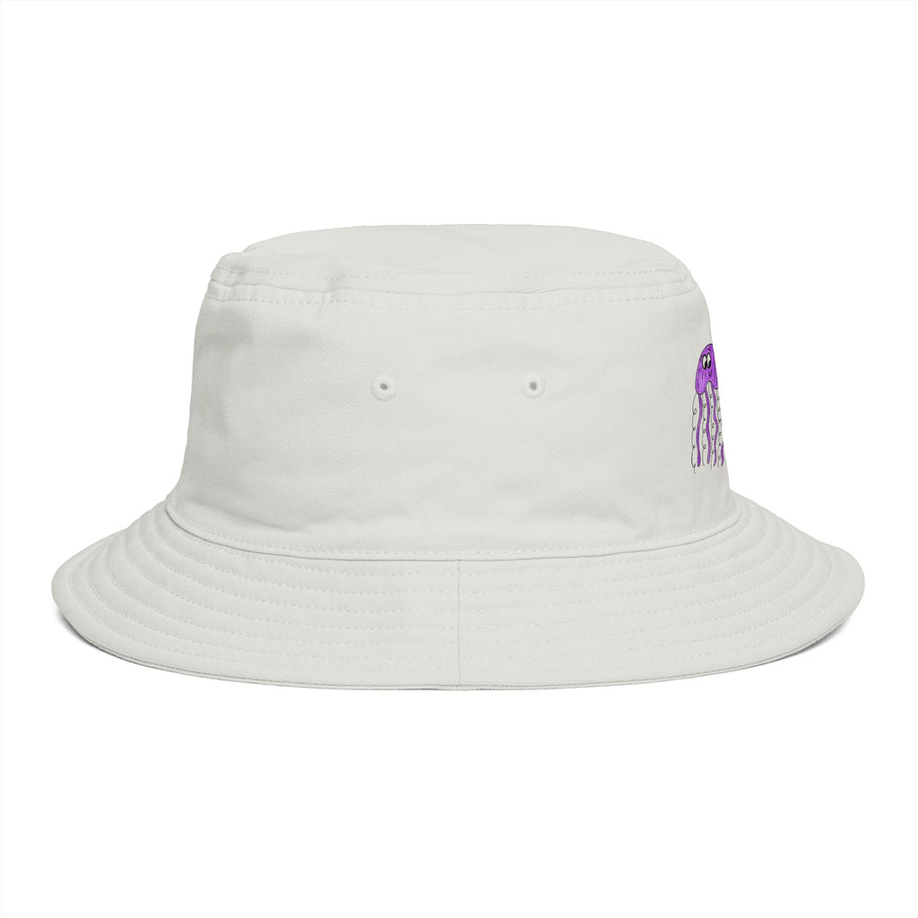Hand-Drawn Cute Jellyfish Trio Bucket Hat | Ocean Sea Creature