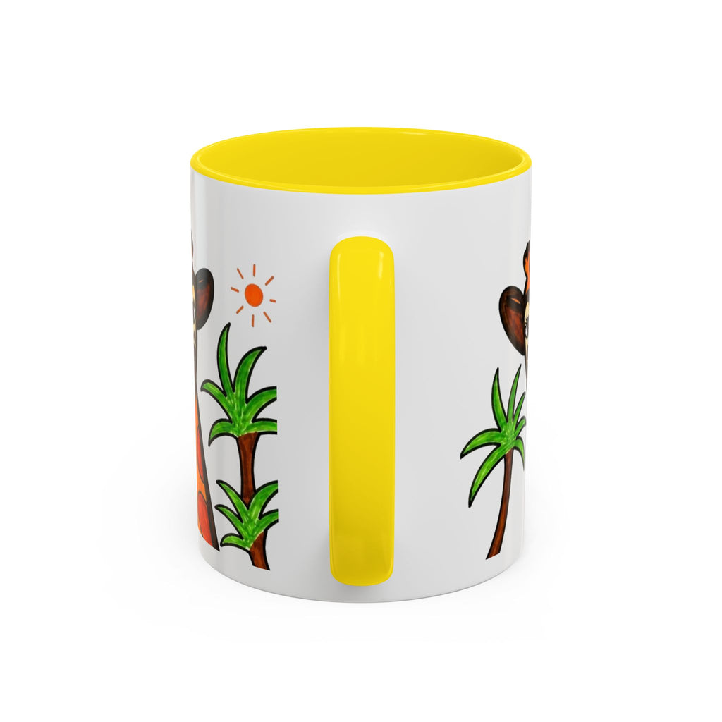 Hand-Drawn Peeking Giraffe Safari Mug | Accent Coffee Mug 11oz 15oz