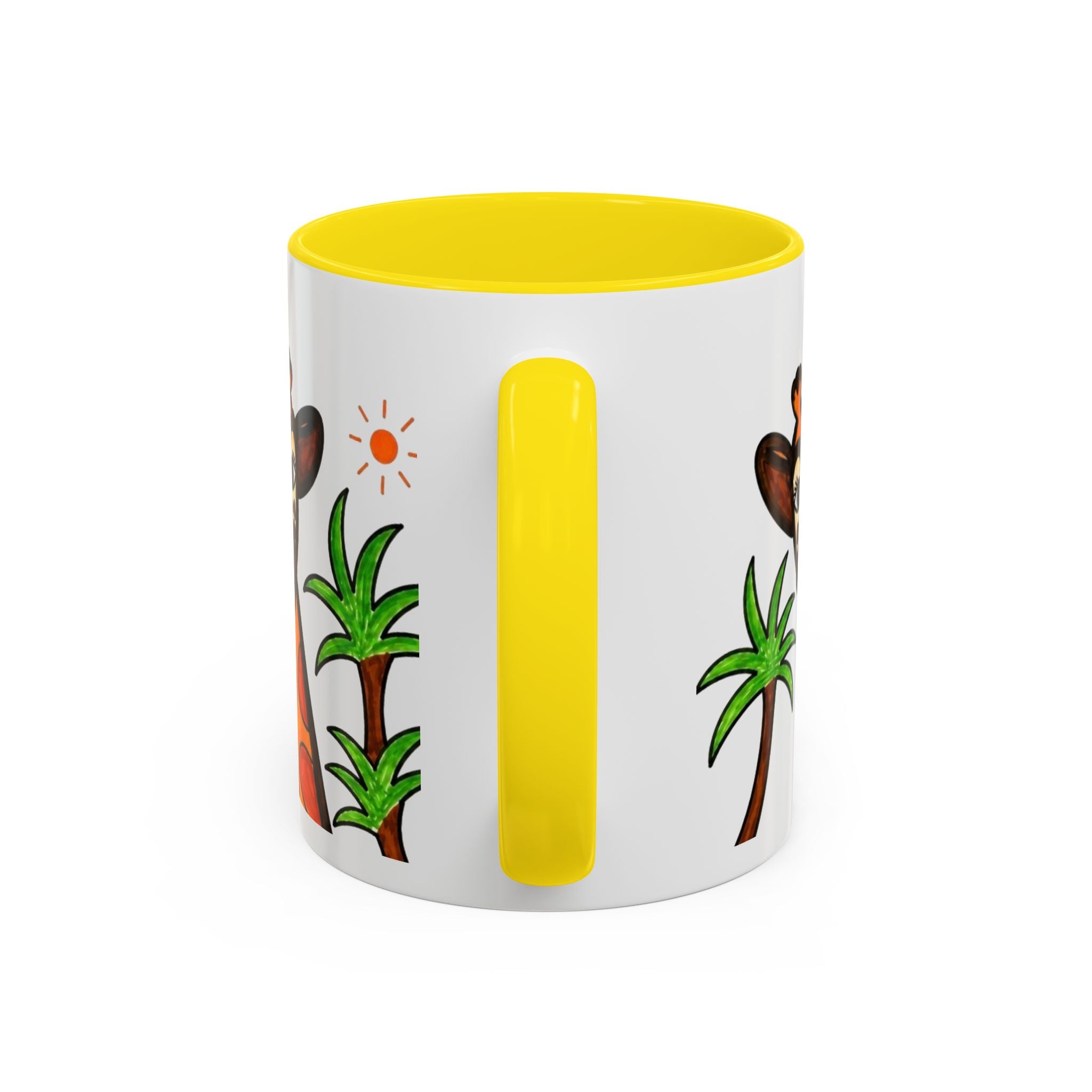 Hand-Drawn Peeking Giraffe Safari Mug | Accent Coffee Mug 11oz 15oz