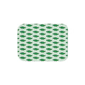 Hand-Drawn Green Alligator Repeat Sherpa Blanket | Cute Reptile Pattern Throw