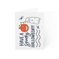 Cute Halloween Greeting Card, Hand Drawn Spooky Card, Whimsical Halloween Card, Cozy Spooky Season Card