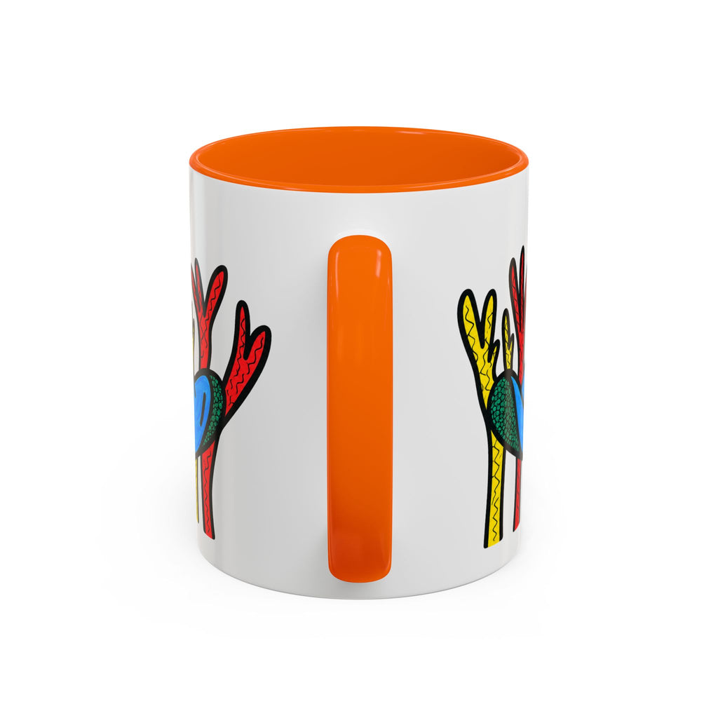 Hand-Drawn Blue Stingray Illustration Mug | Accent Coffee Mug (11, 15oz)