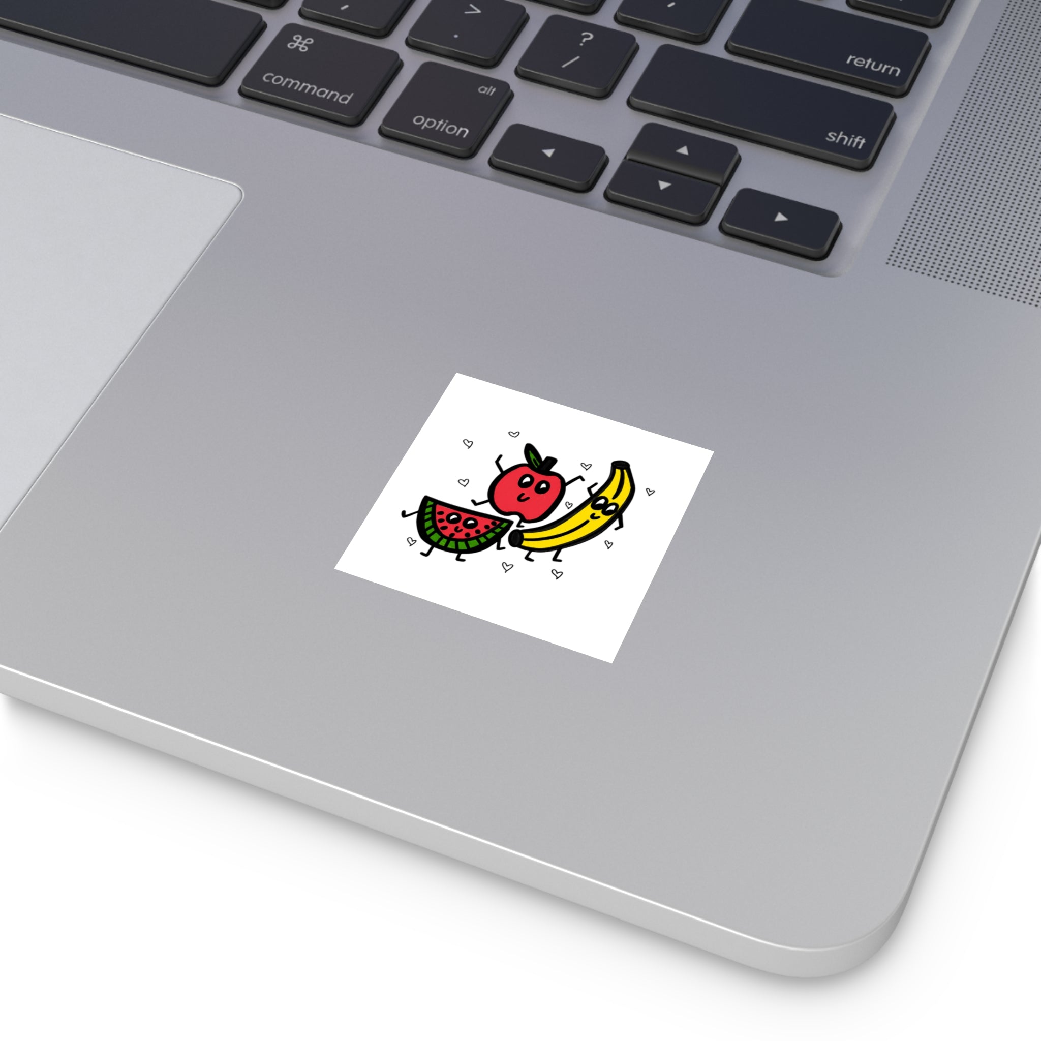 Cute Fruit Sticker, Hand Drawn Fruit Trio Sticker, Whimsical Food Vinyl Sticker, Cute Planner Decal