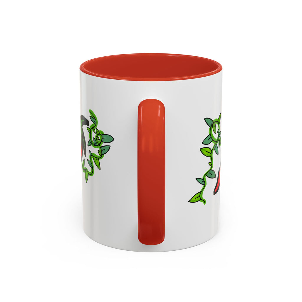 Hand-Drawn Cute Chili Pepper Vine Coffee Mug | Hot Veggie Accent Mug