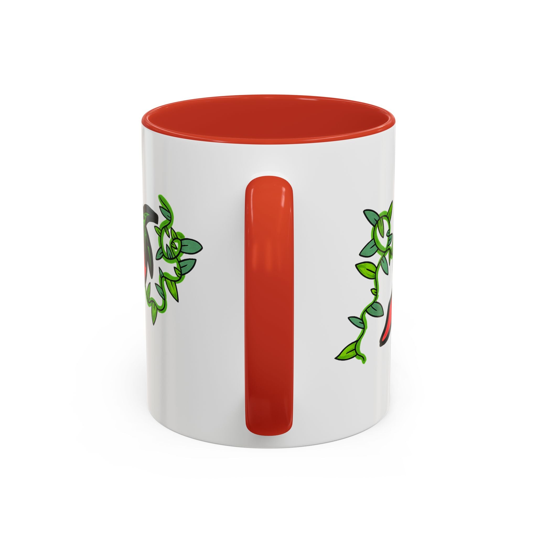Hand-Drawn Cute Chili Pepper Vine Coffee Mug | Hot Veggie Accent Mug