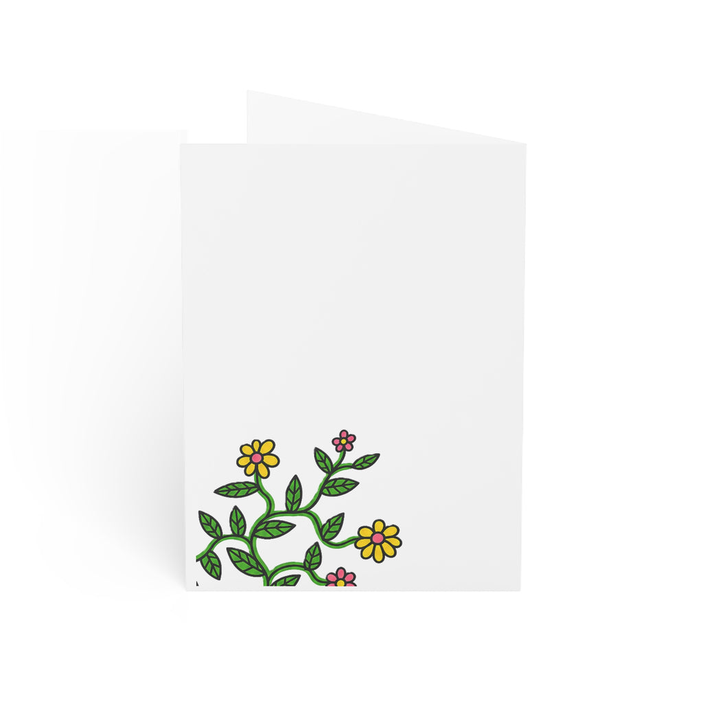 Hand-Drawn Cute Caterpillar Illustration Greeting Card | Its No Stretch Being Your Friend