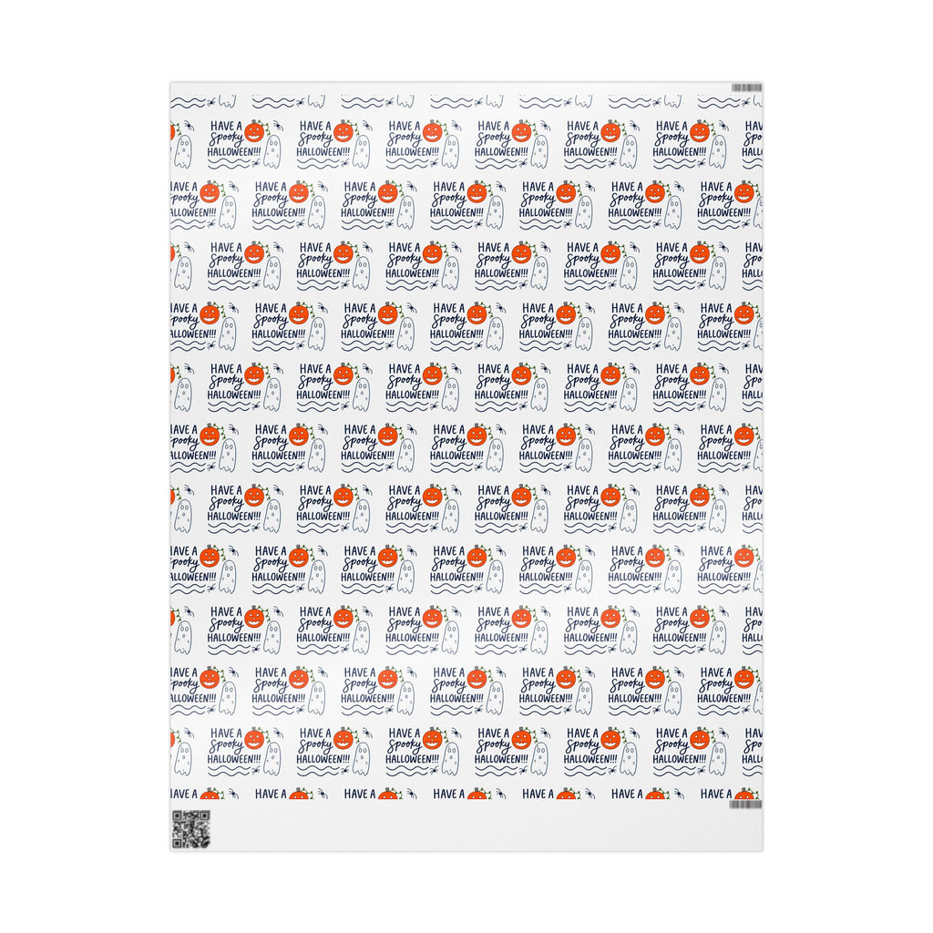 Hand-Drawn Have a Spooky Halloween Pattern Wrapping Papers | Pumpkin Ghosts, Trick or Treat