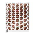 Hand-Drawn Orange Pretzel Pattern Wrapping Paper | Food Pattern Gift Wrap