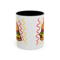 Hand-Drawn Cute Cheeseburger Cartoon Mug | Accent Coffee Mug 11oz 15oz