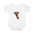 Hand-Drawn Cute Giraffe Neck Infant Bodysuit | Baby Onesie, Safari Animal Tee