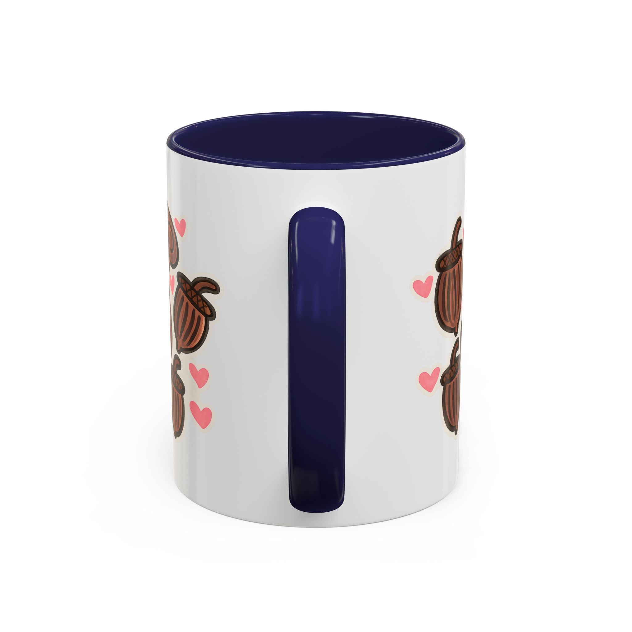 Hand-Drawn Cute Squirrel with Acorns Mug | Accent Coffee Mug