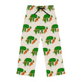 Hand-Drawn Broccoli, Corn, and Carrot Pattern Pajama Pants | Vegetable Print Lounge Pants