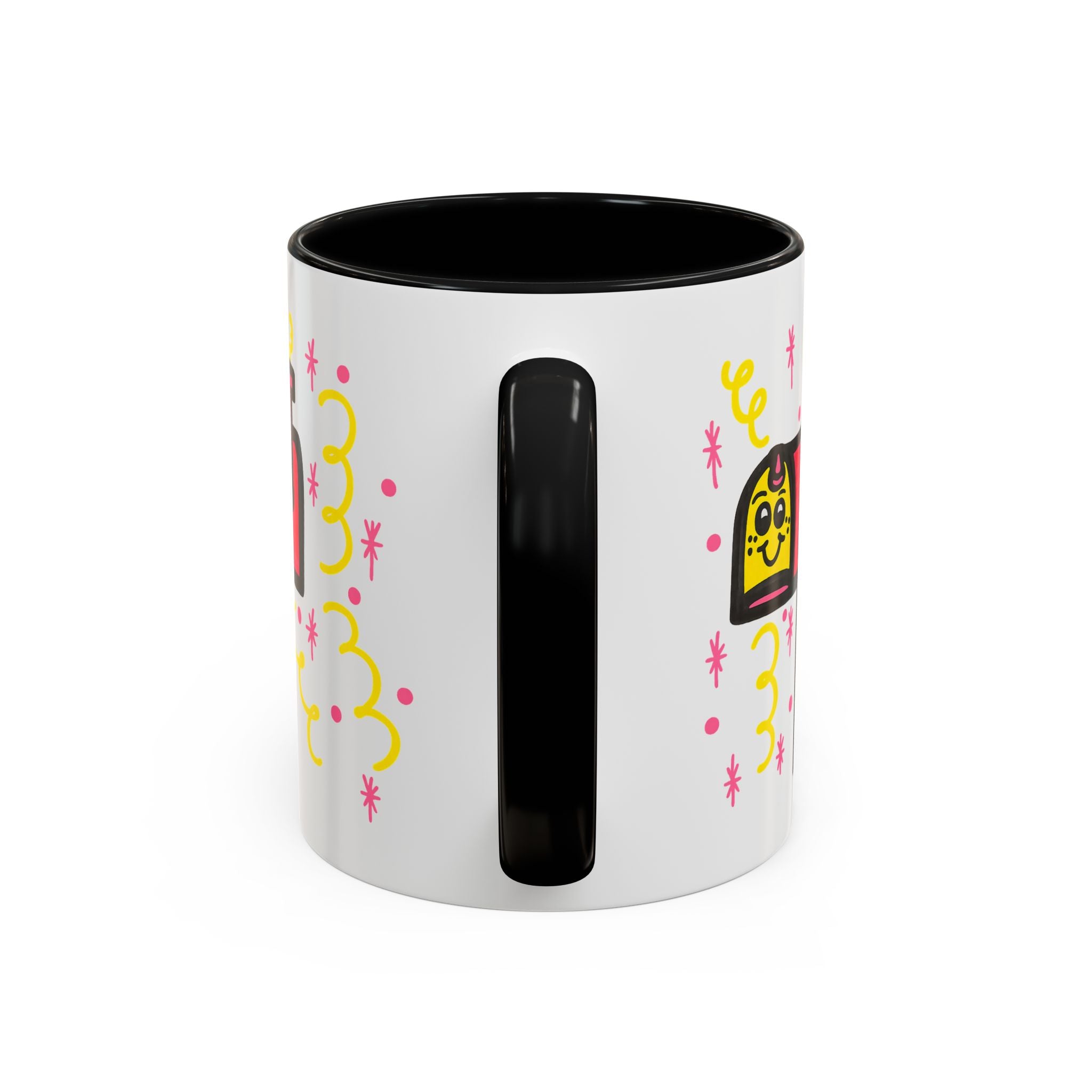 Hand-Drawn Cute Smiling Mailbox Mug | Accent Coffee Mug