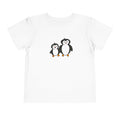 Hand-Drawn Penguin Family Toddler Tee | Cute Baby Penguins Kids Shirt