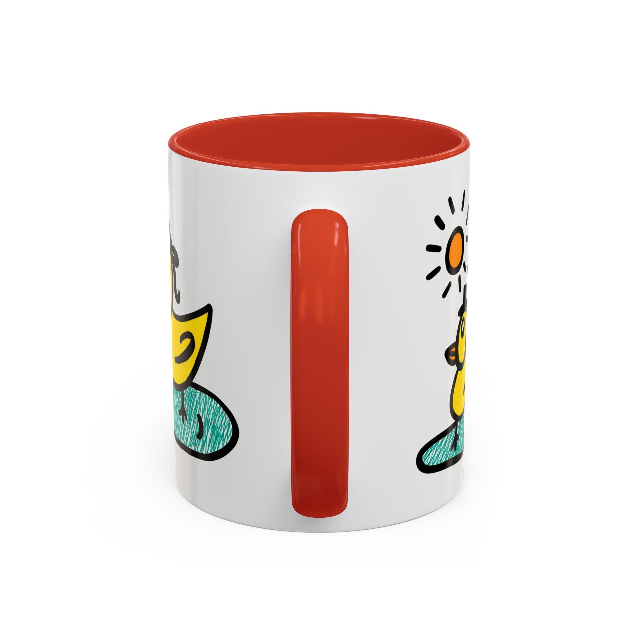 Hand-Drawn Cute Ducks in Pond Mug | Accent Coffee Mug 11oz 15oz