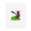 Hand-Drawn Cute Ant Illustration Rolled Posters | Cartoon Insect Art, Nursery Wall Decor