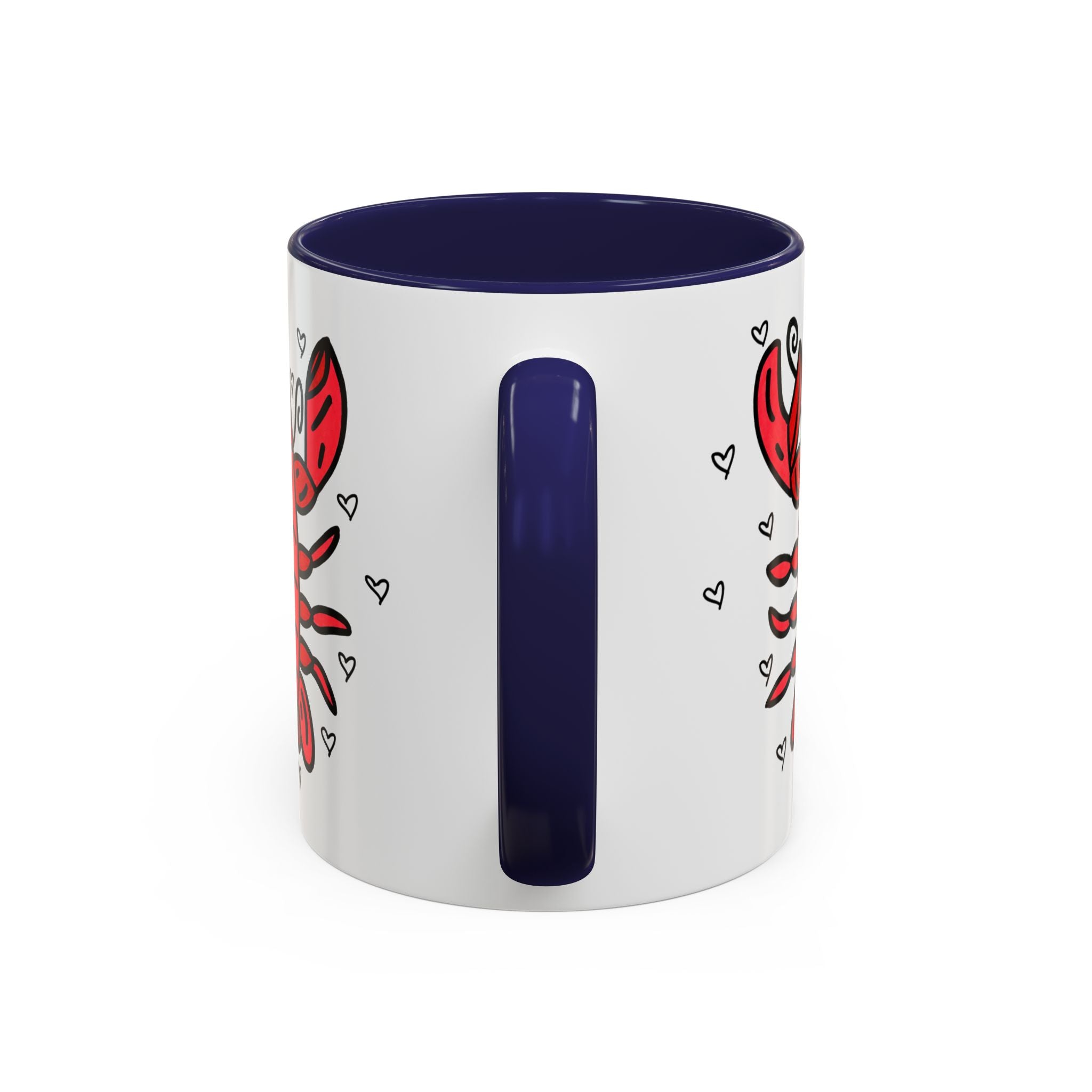 Hand-Drawn Cute Red Lobster Mug | Accent Coffee Mug 11oz 15oz