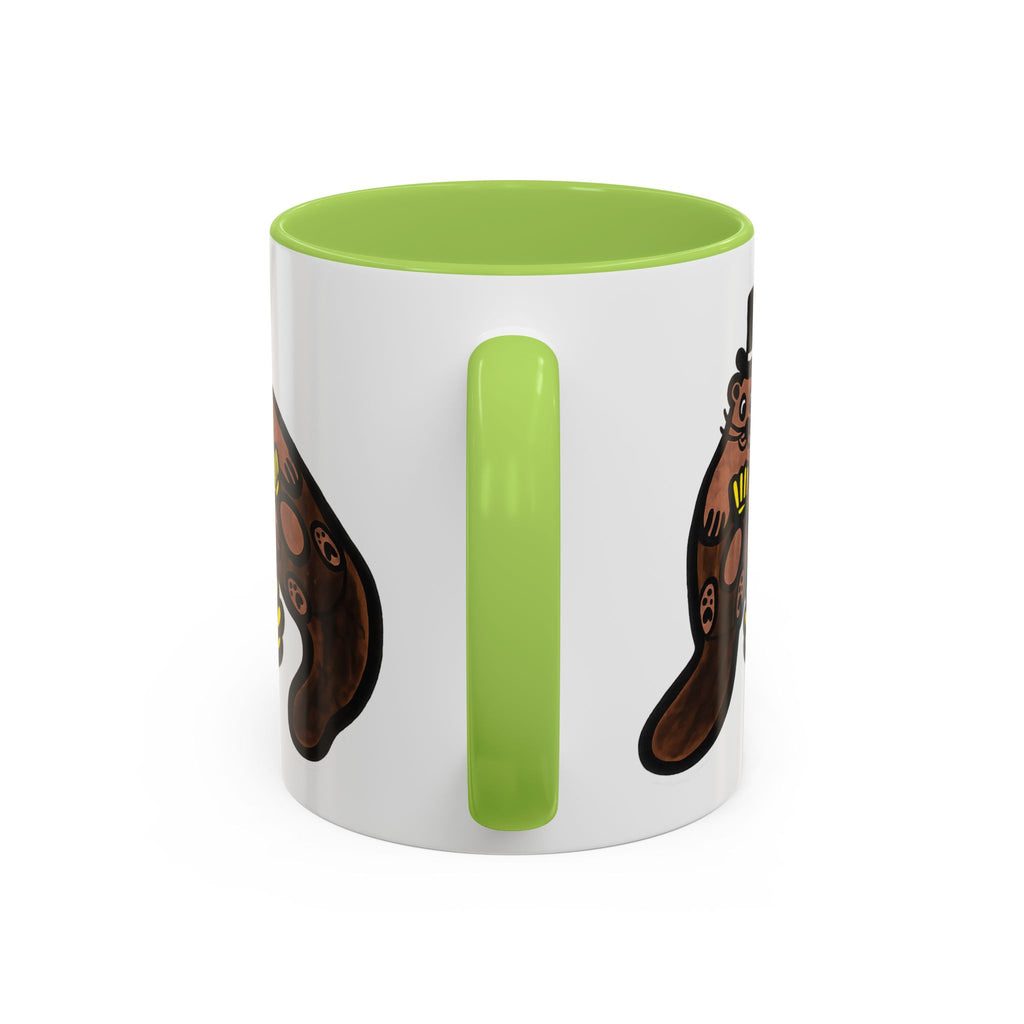 Otter with Top Hat and Shell Mug | Accent Coffee Cup