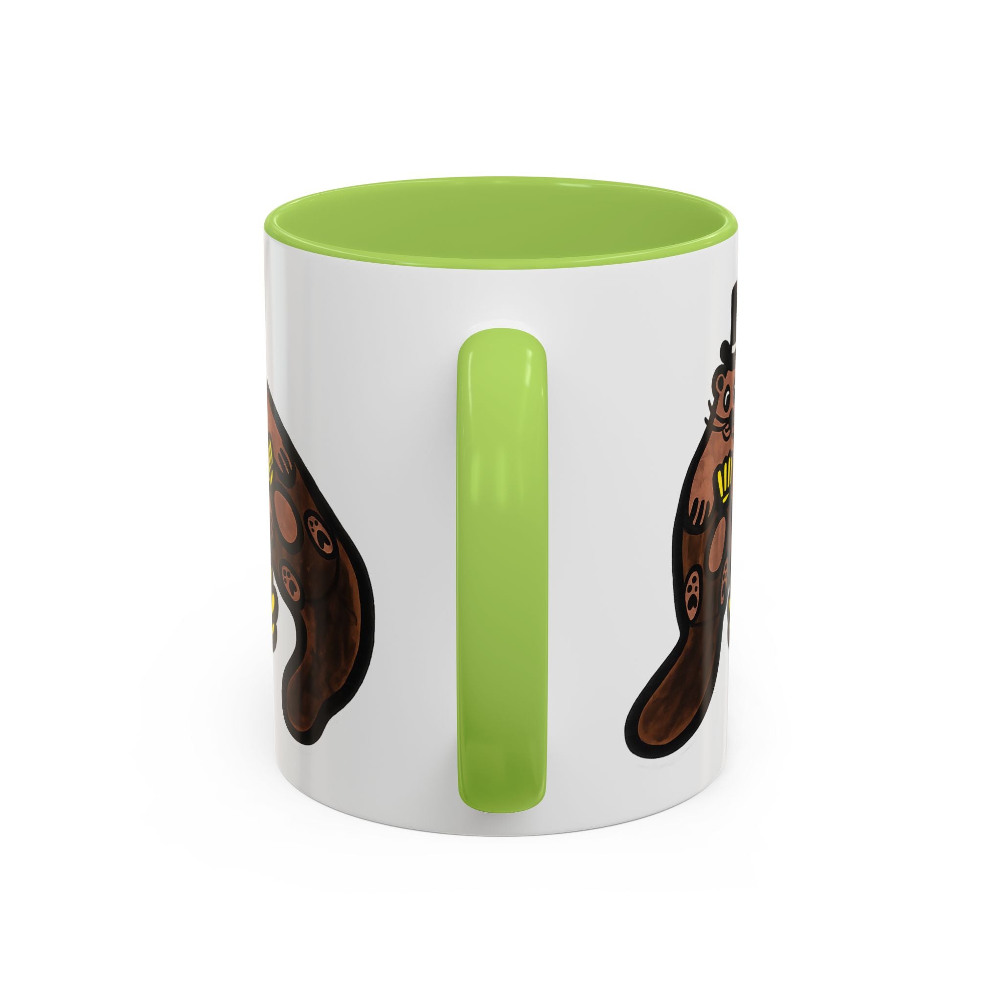 Otter with Top Hat and Shell Mug | Accent Coffee Cup