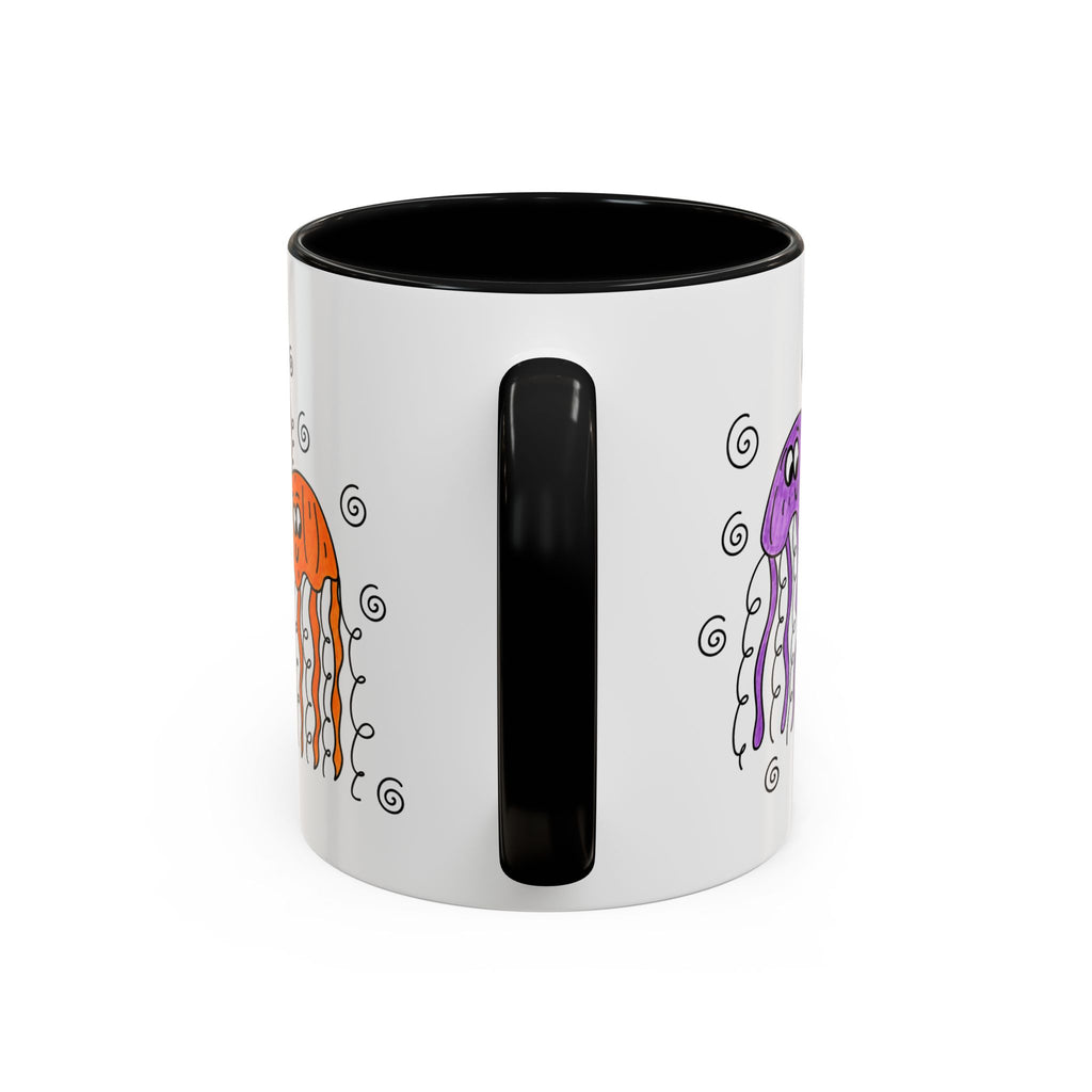 Hand-Drawn Cute Jellyfish Pattern Mug | Accent Coffee Mug 11oz or 15oz