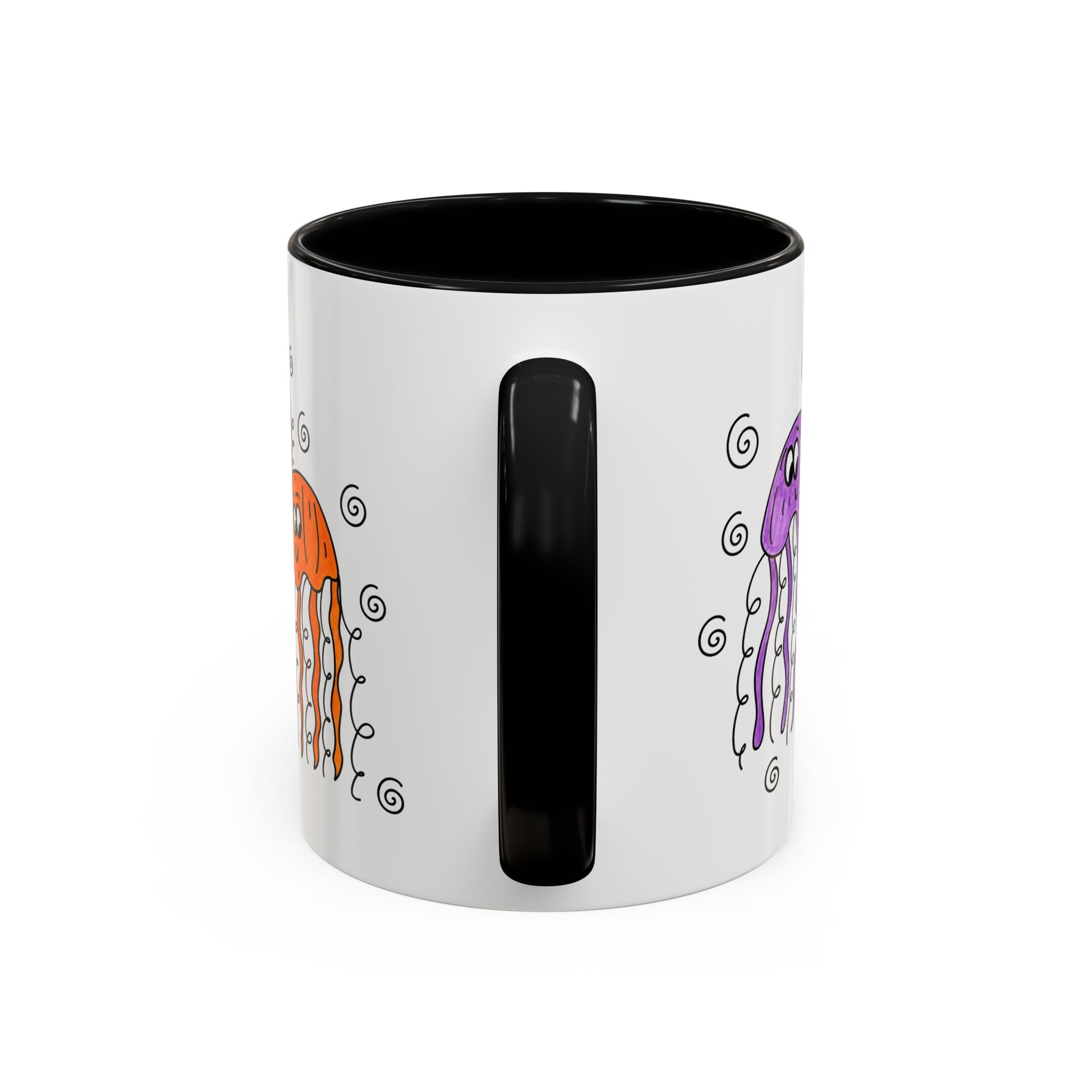 Hand-Drawn Cute Jellyfish Pattern Mug | Accent Coffee Mug 11oz or 15oz