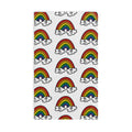 Hand-Drawn Smiling Rainbow Pattern Hand Towel | Cute Cloud Rainbows, Colorful Kids Bathroom