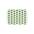 Hand-Drawn Corn, Broccoli, and Carrot Veggie Pattern Sherpa Blanket | Vegetable Motif Repeat Print