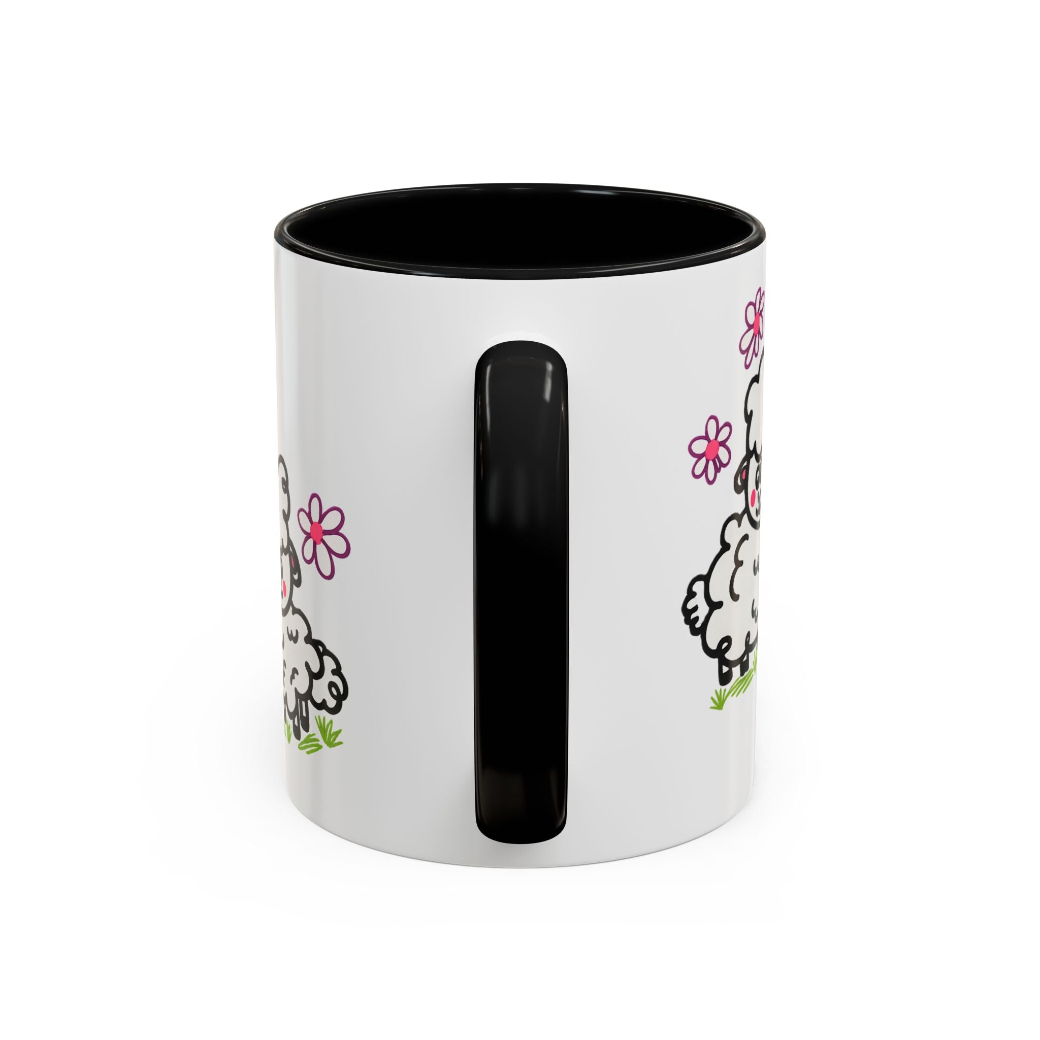 Hand-Drawn Cute Cartoon Sheep Pattern Mug | Accent Coffee Mug