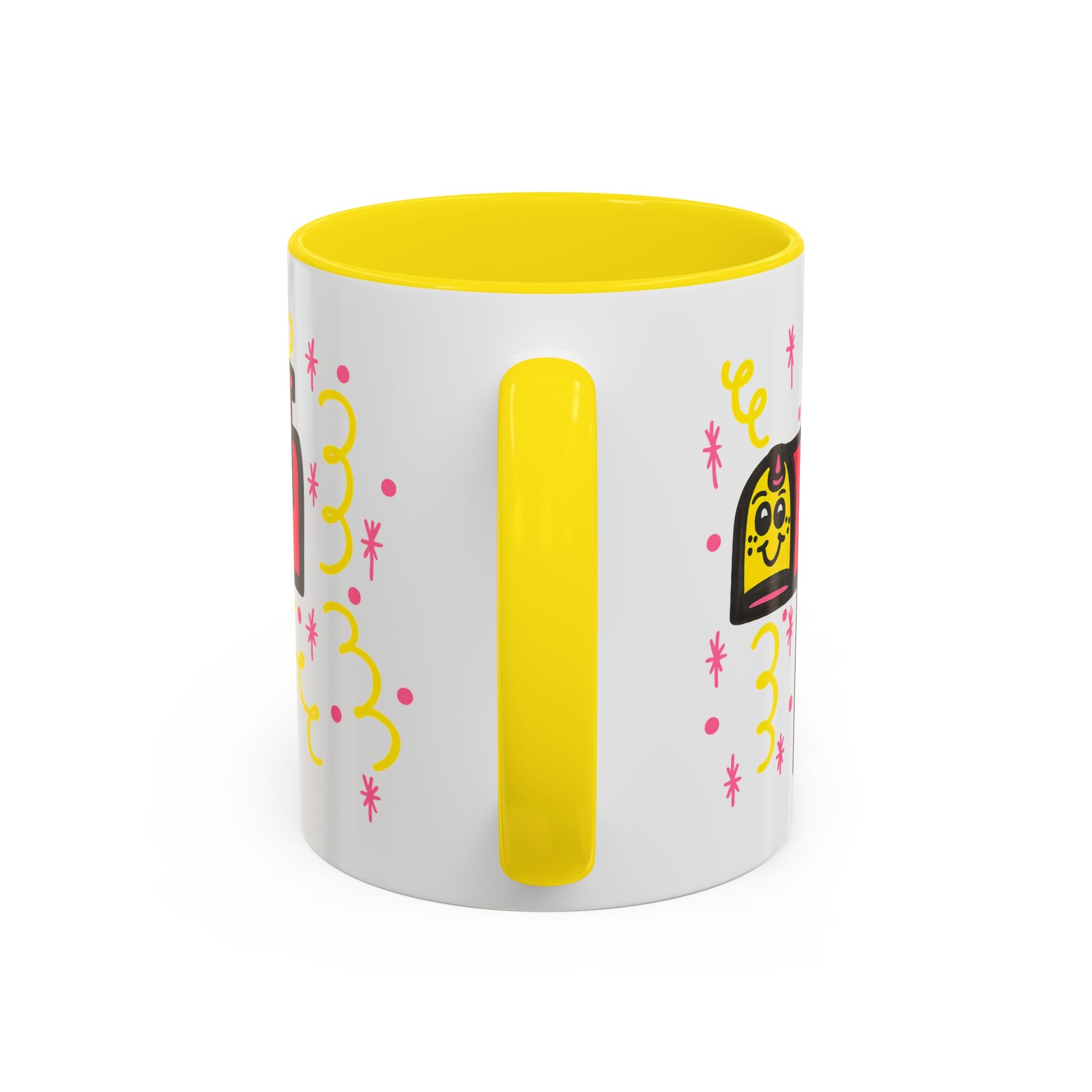 Hand-Drawn Cute Smiling Mailbox Mug | Accent Coffee Mug