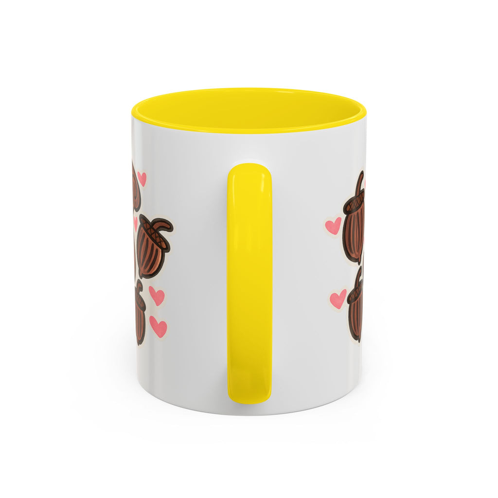Hand-Drawn Cute Squirrel with Acorns Mug | Accent Coffee Mug