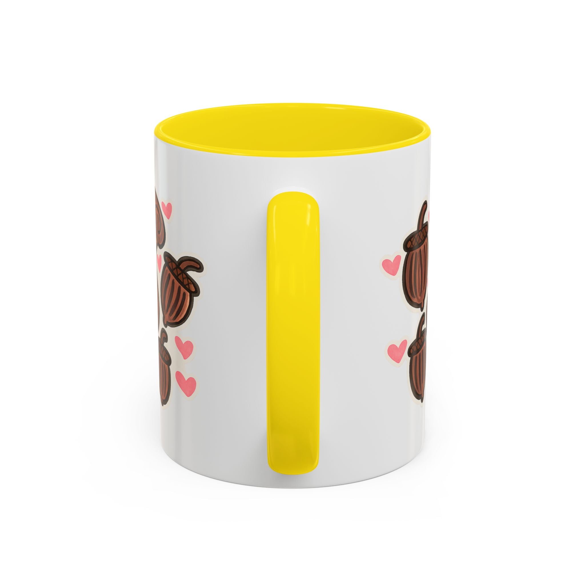 Hand-Drawn Cute Squirrel with Acorns Mug | Accent Coffee Mug