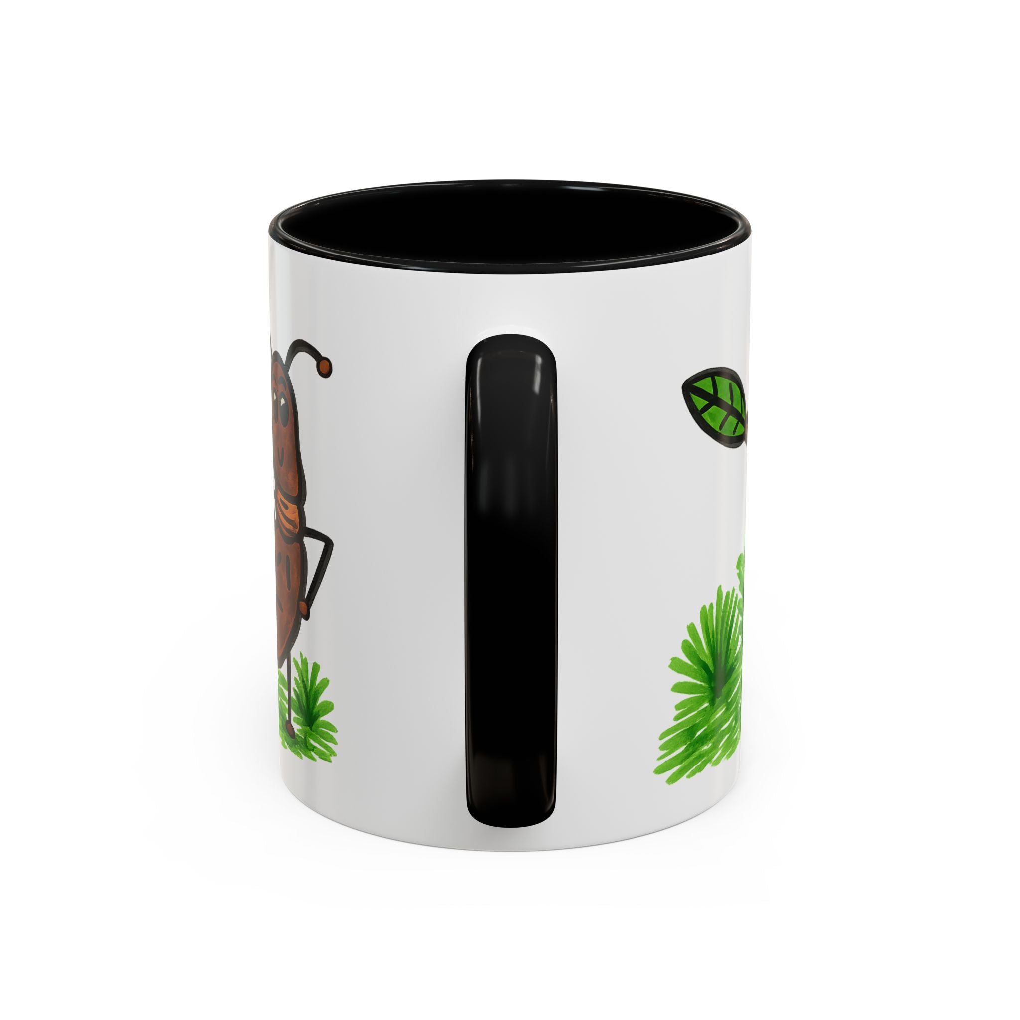 Hand-Drawn Dancing Ant Illustration Mug | Accent Coffee Mug