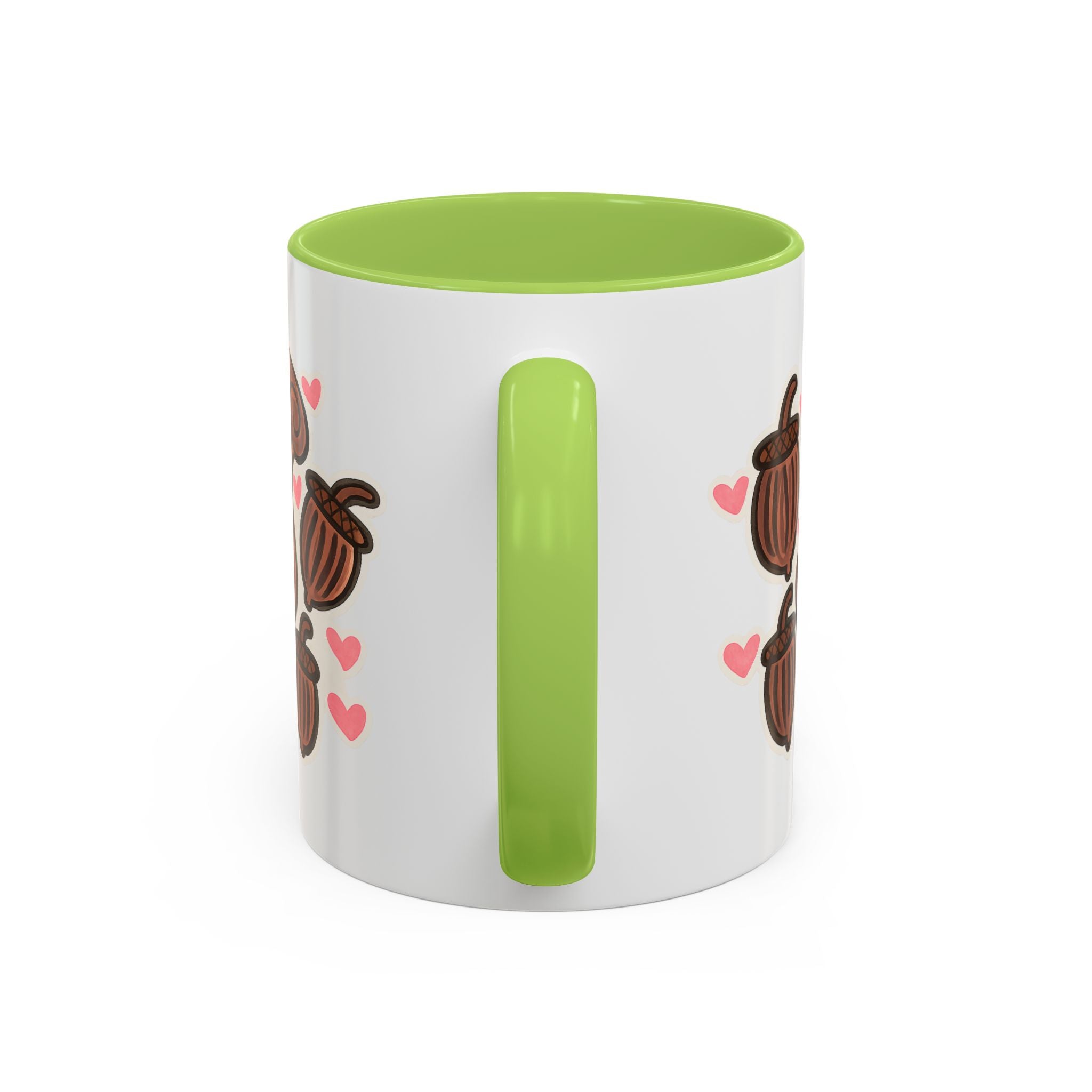 Hand-Drawn Cute Squirrel with Acorns Mug | Accent Coffee Mug
