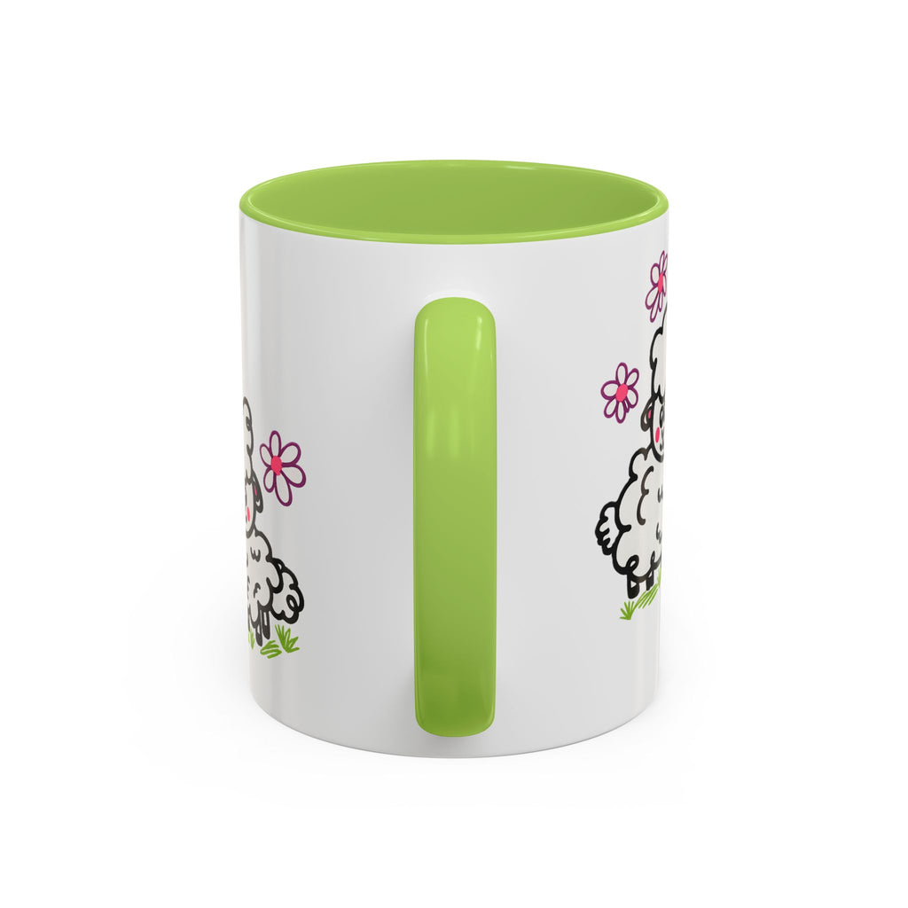 Hand-Drawn Cute Cartoon Sheep Pattern Mug | Accent Coffee Mug