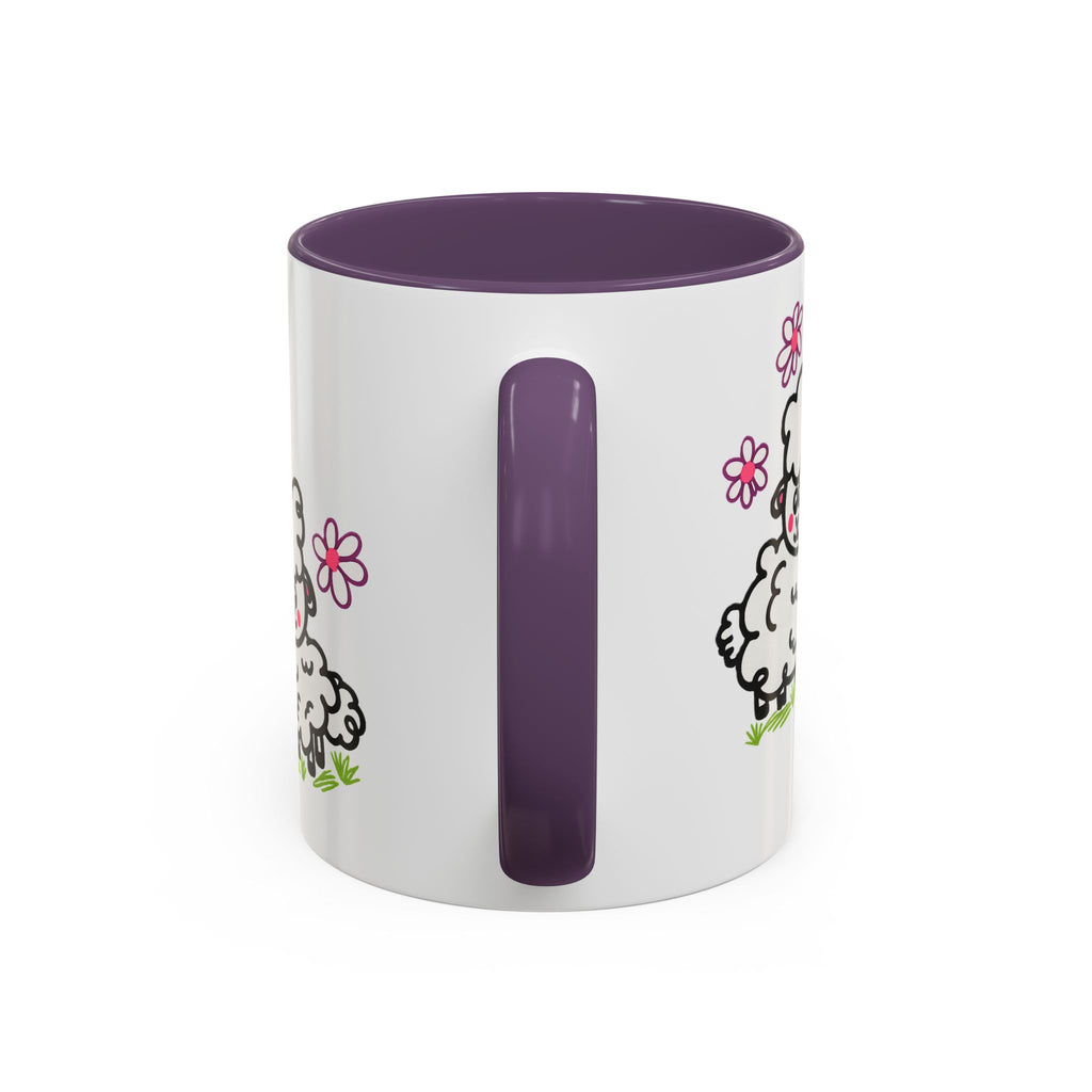 Hand-Drawn Cute Cartoon Sheep Pattern Mug | Accent Coffee Mug