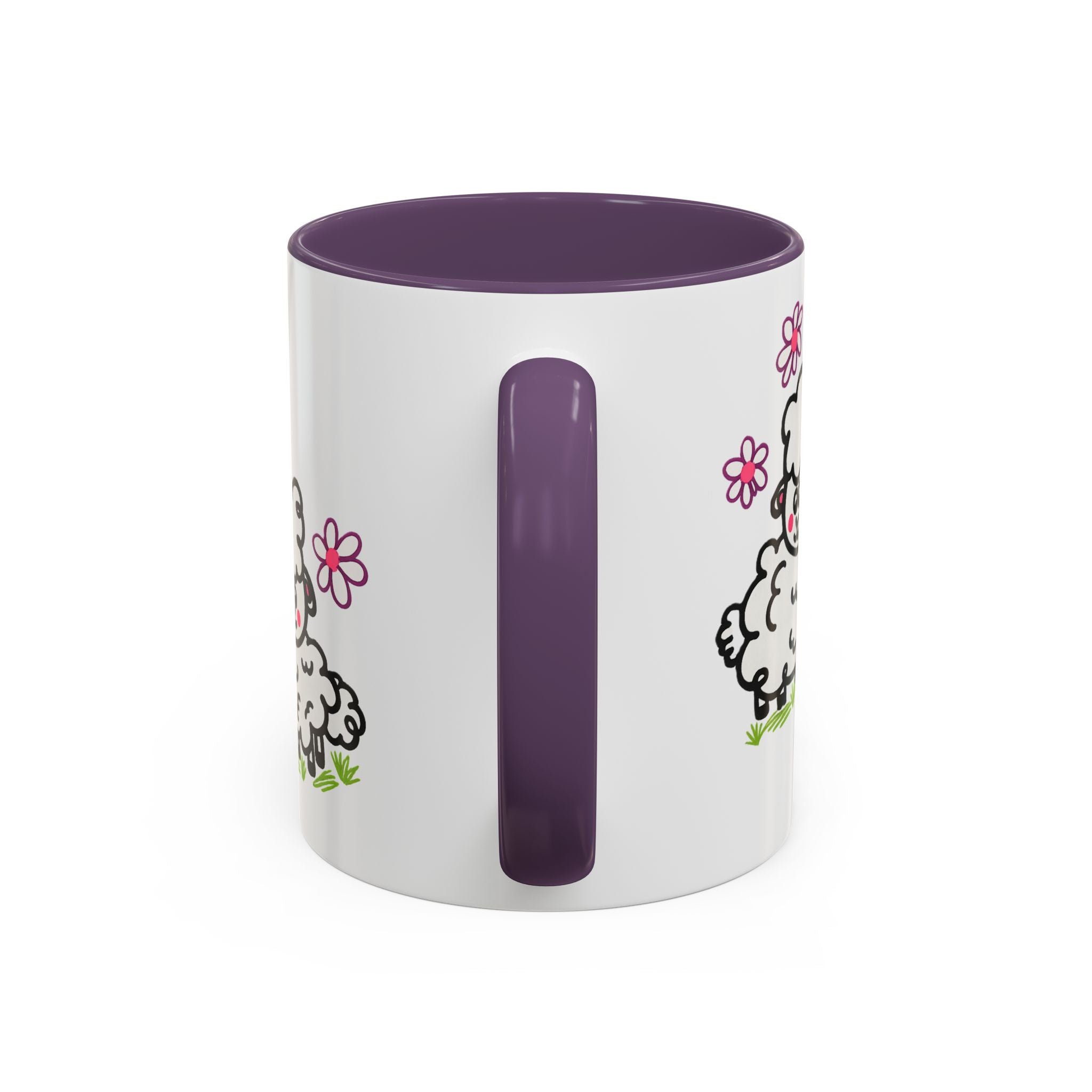 Hand-Drawn Cute Cartoon Sheep Pattern Mug | Accent Coffee Mug