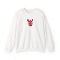 Hand-Drawn Red Lobster Illustration Sweatshirt | Minimal Lobster Seafood Shirt