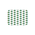Hand-Drawn Green and Yellow Turtle Pattern Sherpa Blanket | Repeating Sea Turtle Design, Cozy Ocean Throw