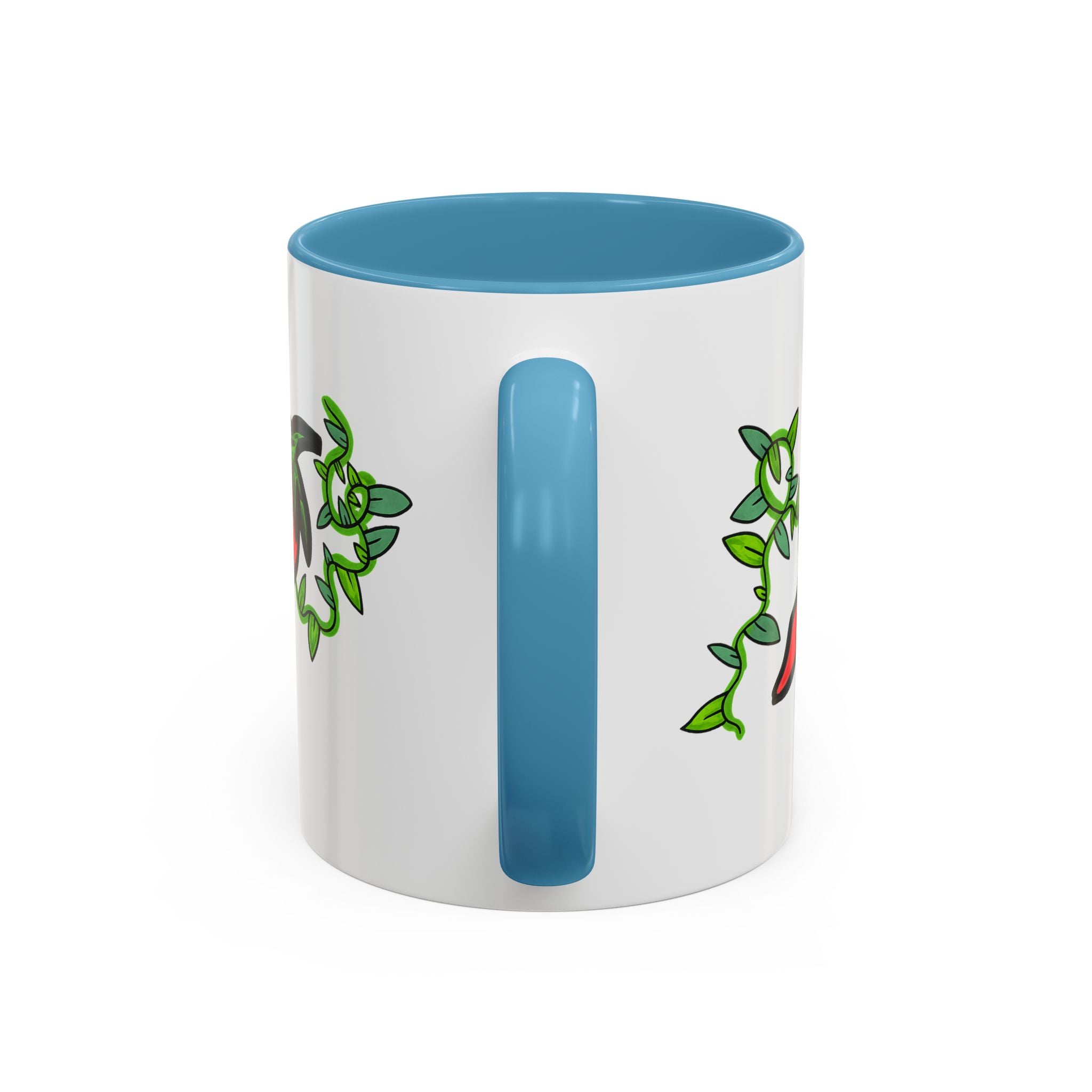 Hand-Drawn Cute Chili Pepper Vine Coffee Mug | Hot Veggie Accent Mug