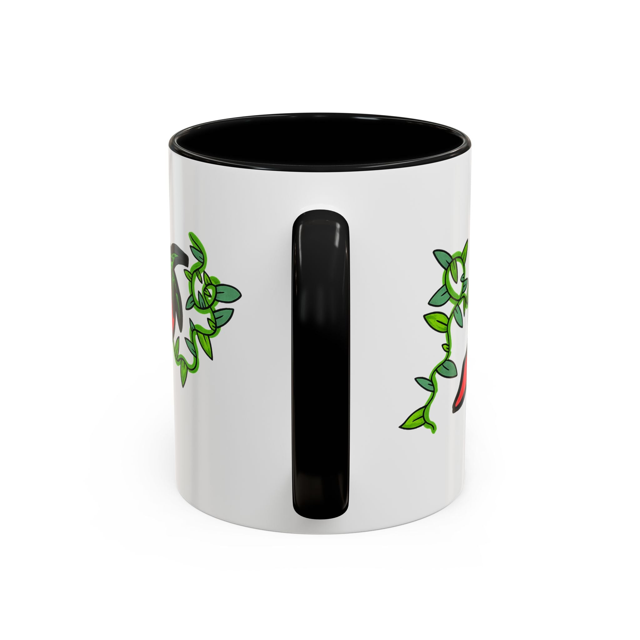 Hand-Drawn Cute Chili Pepper Vine Coffee Mug | Hot Veggie Accent Mug