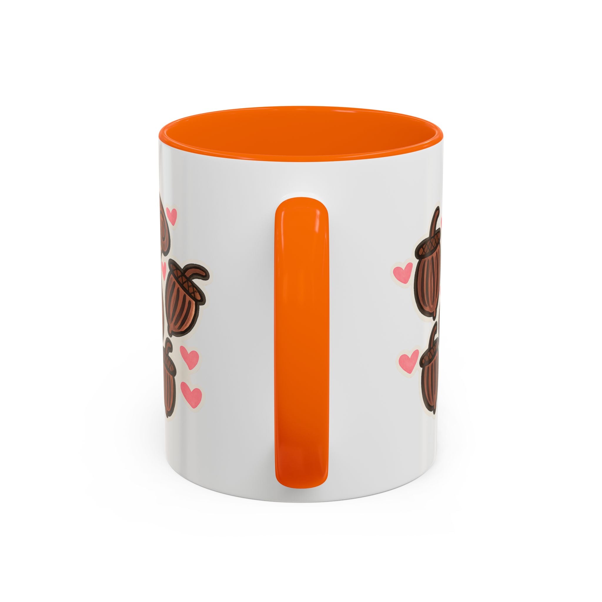 Hand-Drawn Cute Squirrel with Acorns Mug | Accent Coffee Mug