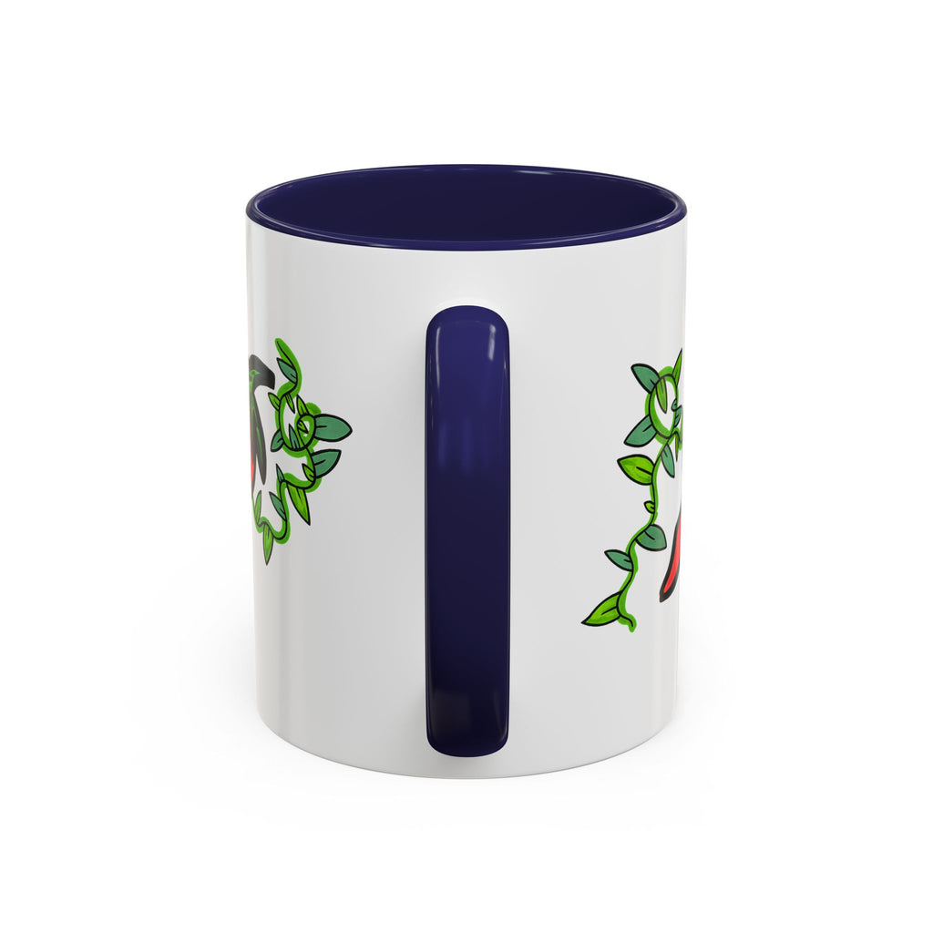 Hand-Drawn Cute Chili Pepper Vine Coffee Mug | Hot Veggie Accent Mug