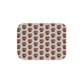 Hand-Drawn Brown Salted Pretzel Pattern Sherpa Blanket | Cozy Snack Print, Neutral Kitchen Throw